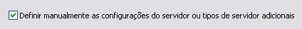 Configuração manual