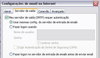 Servidor de saída