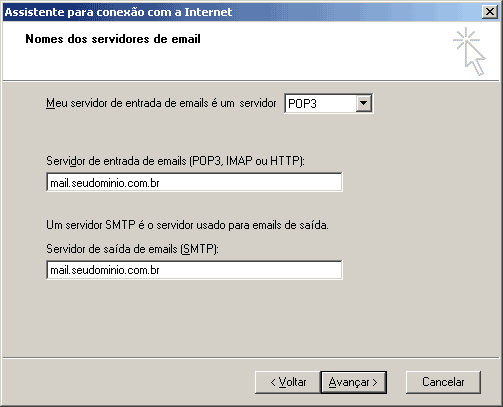 Servidores de entrada e saída
